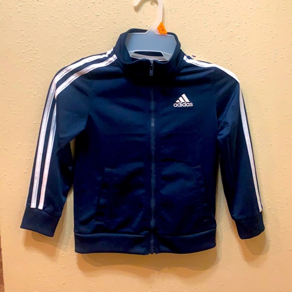 Boys Adidas Jacket Size : 5  Navy Blue Color - Picture 2 of 5